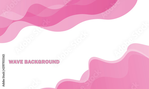 Pink wave gradient background design