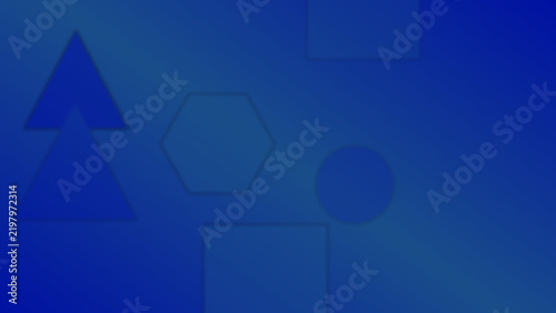 Quadro su tela Royalty-Free Rich Geometric Gradient in Ultramarine and Cobalt
