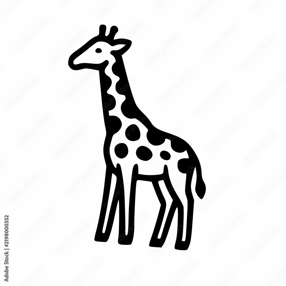 Fototapeta premium giraffe vector illustration