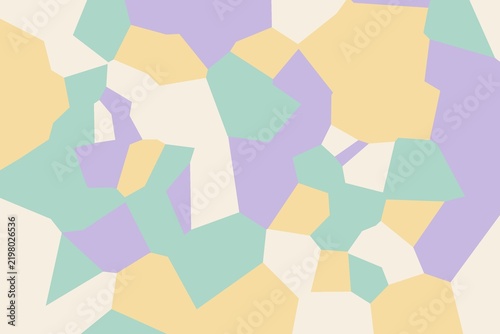 Pastel voronoi cellular mosaic cells pattern background, modern abstract geometric design, seamless style wallpaper