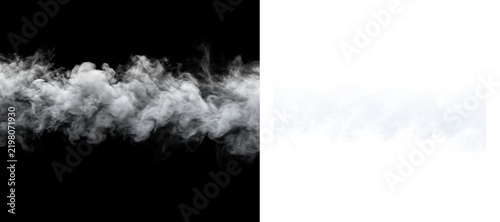 White smoke plume stream banner flow texture design element