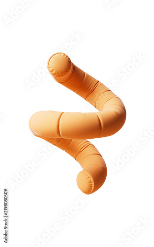 Inflatable soft balloon geometry, 3d rendering.