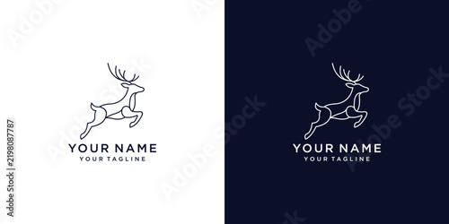 deer logo line