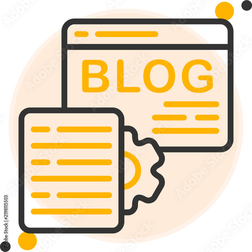 Blog Post Vector Icon