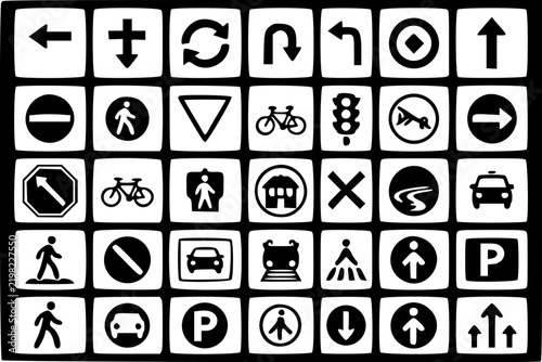 set of icons