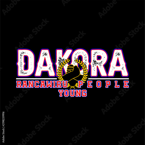 rancawiru young people dakora vintage vector