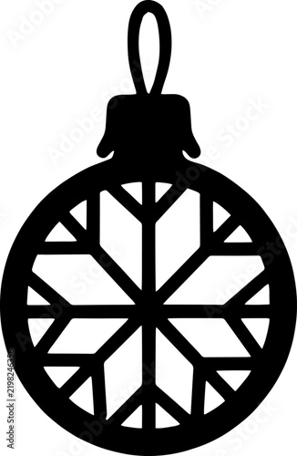 Geometric Snowflake Christmas Ornament