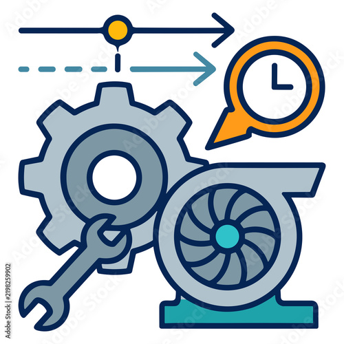 Industrial Maintenance and Engineering Process Optimization Illustration