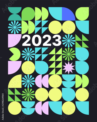 Carousel Abstract Geometric Design Template