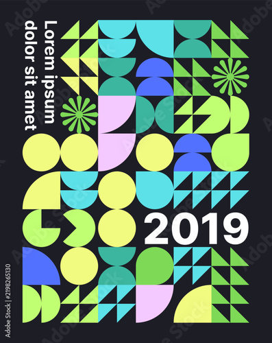 Carousel Abstract Geometric Design Template
