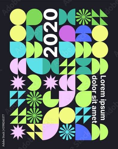Carousel Abstract Geometric Design Template