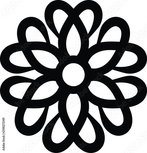 Single white snowflake silhouette isolated on a solid gray background