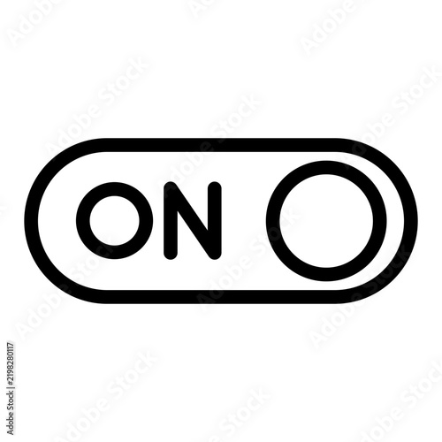 On Toggle Switch User Interface Icon