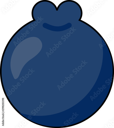 Cute Fruit and Plate Collection Line Art Illustration