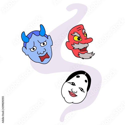 Obraz w ramie めんれいきのイラスト