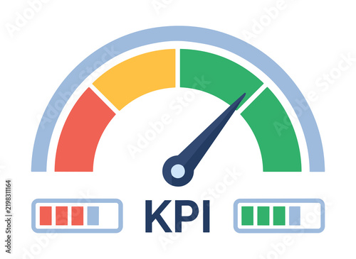 KPI Performance Dashboard Gauge for Business Success and Analytics