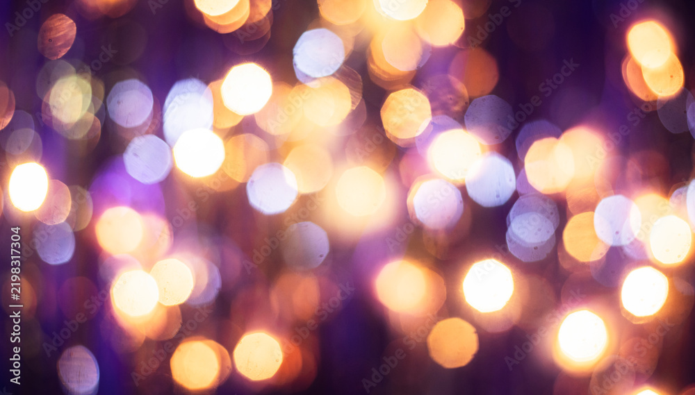 Fototapeta premium Abstract background with scattered bokeh lights and soft focus effect, decorative backdrop.