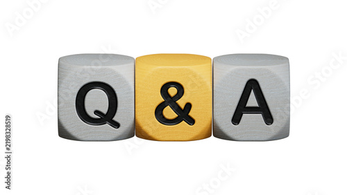 Cuadro en lienzo Symbol for Questions and Answers