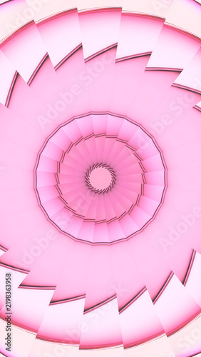 Pink Spiral Abstract Background.