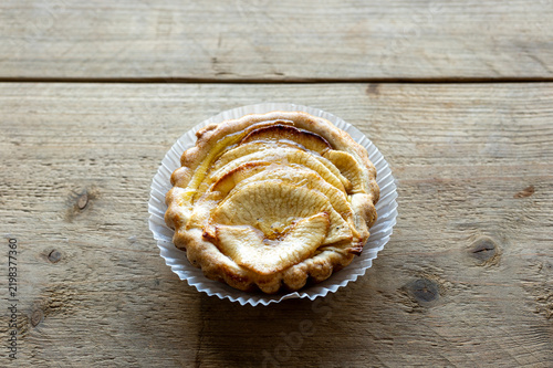 Mini Apple Tart with Fanned Caramelized Apple Slices