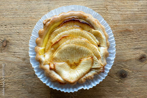 Mini Apple Tart with Fanned Caramelized Apple Slices