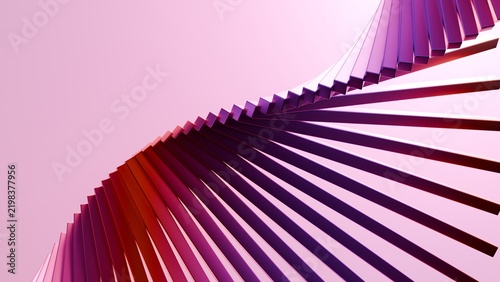 Abstract pink and purple 3D geometric spiral wave background. Perfect for modern tech web banners, creative book covers, digital posters, and stylish presentation slides