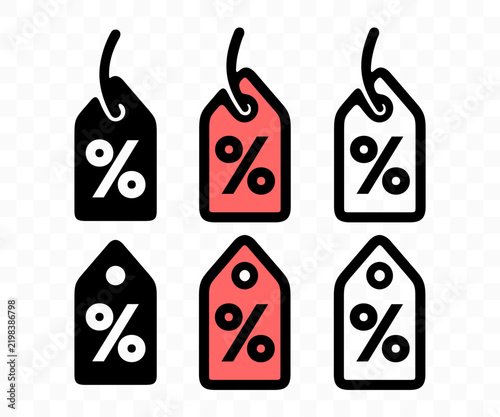 Geometric price tag vector icon. Stylized label symbol for discount price, percent commercial offer, promo sale, and retail shopping interface.