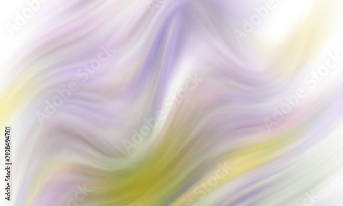 Abstract Soft Pastel Background with Flowing Liquid Waves in Lavender and Pale Yellow Tones