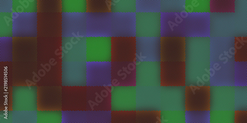 Subtle halftone grid pattern with soft green and purple color transitions