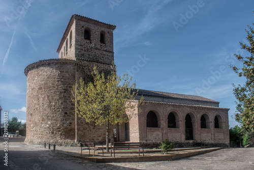 Rural church of Santo Domingo de Silos in Pradena del Rincon, province of Madrid. Spain