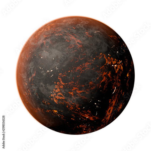 Ash Volcanic World isolated 3D render