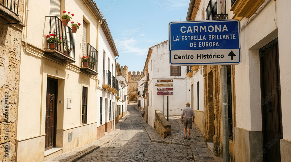 Fototapeta premium Charming European Streetscape With Historic Architecture And Signage
