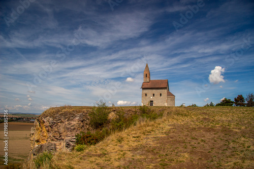 Historical church in Drazovce, Slovakia, built in 11th century