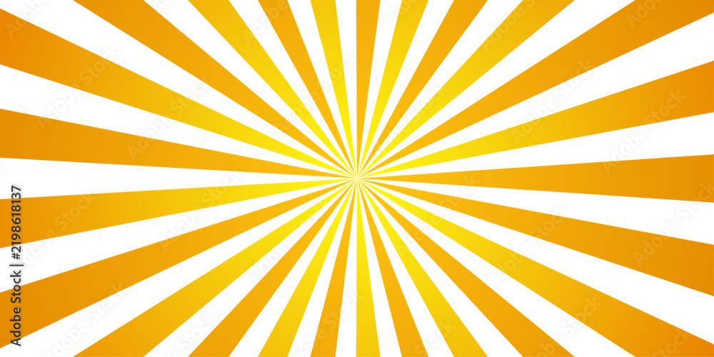 Obraz premium Intense yellow and orange sunburst with sharp radiating beams and contrast, creating a bold starburst effect dynamic backgrounds and energetic visual layouts