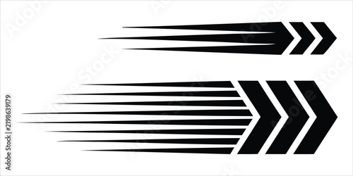 Set of black speed motion lines with chevron arrows motion graphic black graphics dynamic stripes fast motion direction arrows abstract motion speed effect directional design racing decals