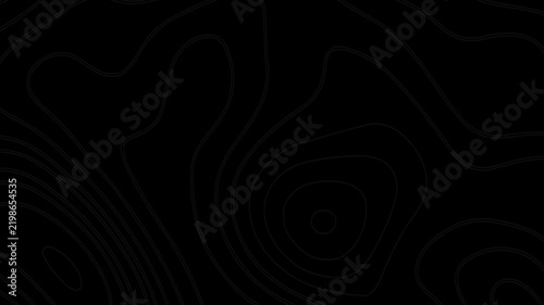 Minimalist Dark Topographic Map Line Art Motion Background