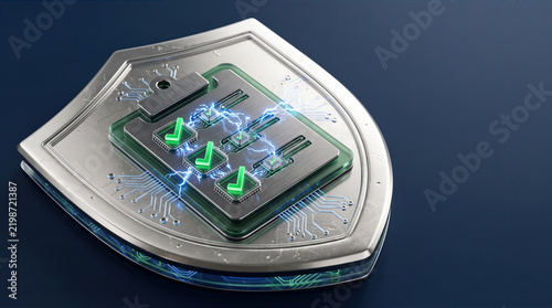 Obraz na płótnie Digital shield cloud standard max h cyber security protection system safe technology confident