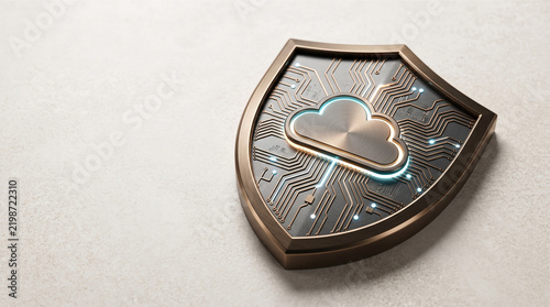 Digital shield cloud standard max secure internet technology protection cyber secure system safe data network web computer security software