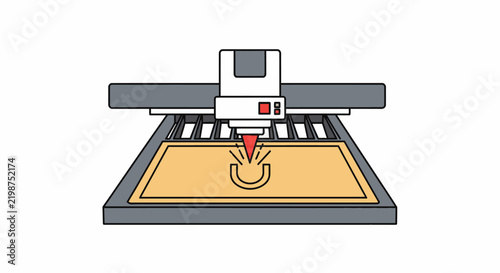 CNC milling machine cutting tool.
