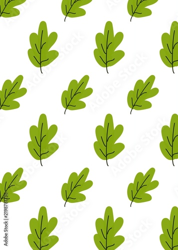   Seamless Autumn Leaves Pattern For Seasonal Desig