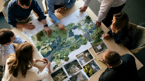 Team Collaboration on Landscape Model and Urban Planning Project