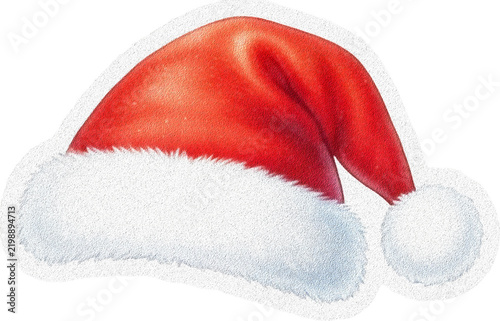 Red and White Santa Claus Christmas Hat