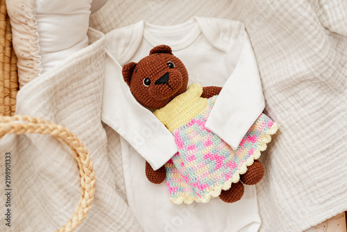 Handmade Knitted Baby Toys and Rattles in Cozy Nursery, Wooden Toys and Natural Decor, Warm Children’s Room, Artisan Craft, Montessori Inspired Play and Childhood Lifestyle