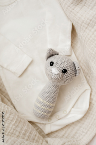 Handmade Knitted Baby Toys and Rattles in Cozy Nursery, Wooden Toys and Natural Decor, Warm Children’s Room, Artisan Craft, Montessori Inspired Play and Childhood Lifestyle