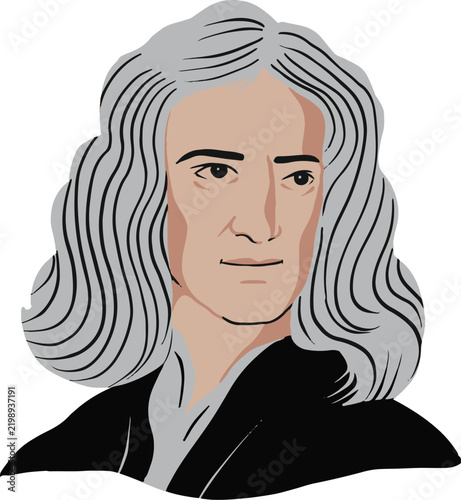 Detailed Famous Scientist Isaac Newton