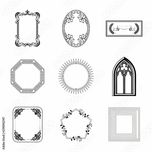 set of vintage frames