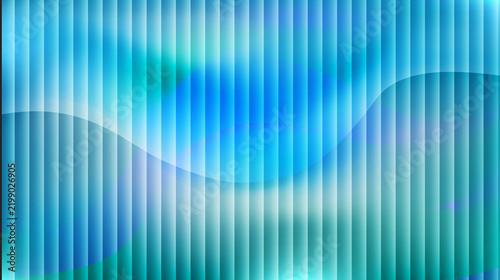 Abstract blue glass effect vertical lines background