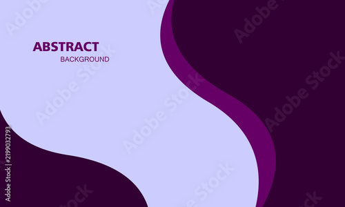 Abstract purple wave background. Simple fluid shape background for wallpapers, templates, flyers, covers.
