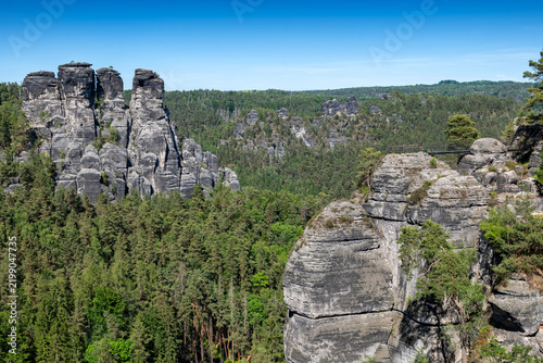 Saxon Switzerland Landscape In Germany