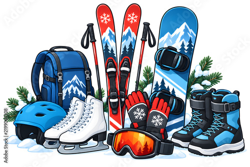 Obraz na płótnie winter sports